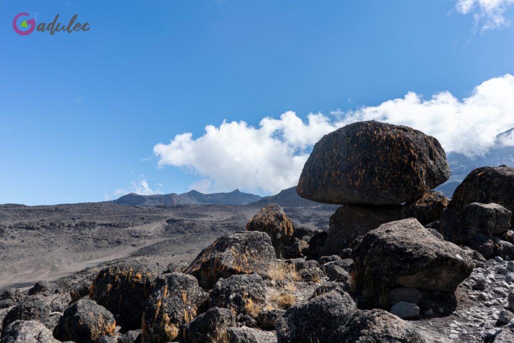 Kilimandżaro - bomby wulkaniczne
