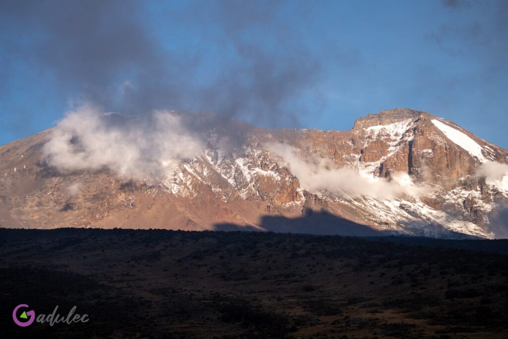 Kilimandżaro w chmurach